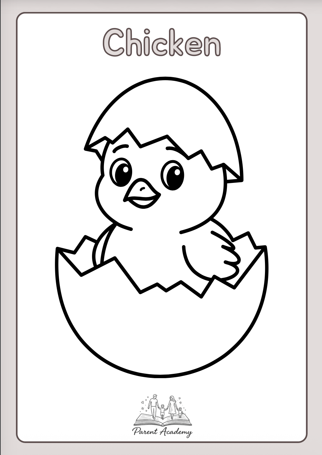 Farm Animals Coloring Booklet 3+ (20 Pages)